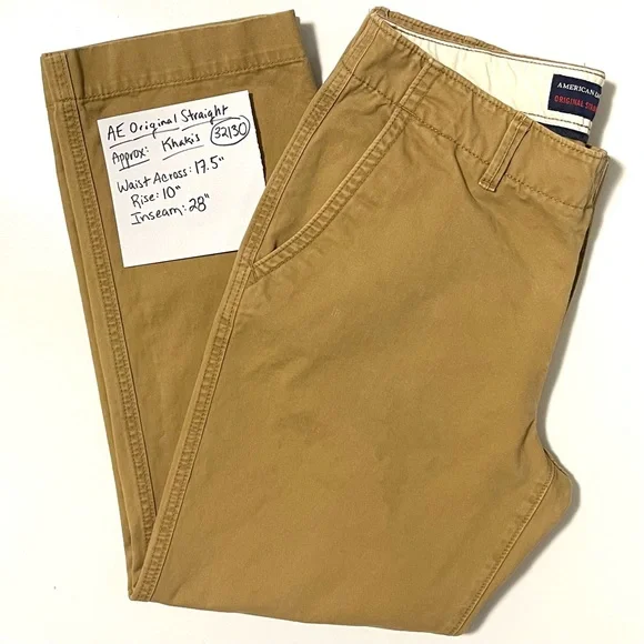 American Eagle Khaki's - Original Straight Leg - Size 32 | 30 - Picture 2 of 14